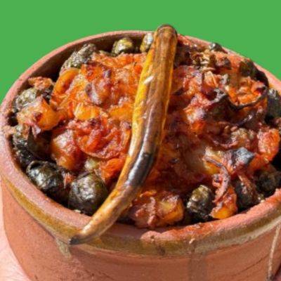 Vine leaves Knuckles casserole