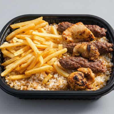 1over8 kg Kofta with 1over8 kg Pane, Rice and Potatoes
