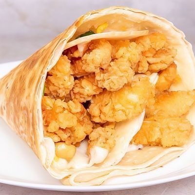 Chicken Strips Cheese Mix Crepe