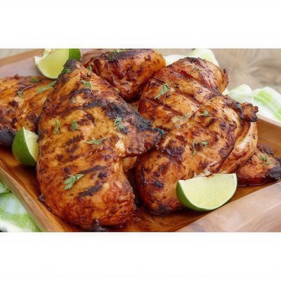 Quarter chicken thighs Grilled Charcoal on Syrian Style