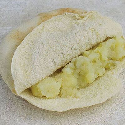 Mashed Potato with Fried Eggs Sandwich