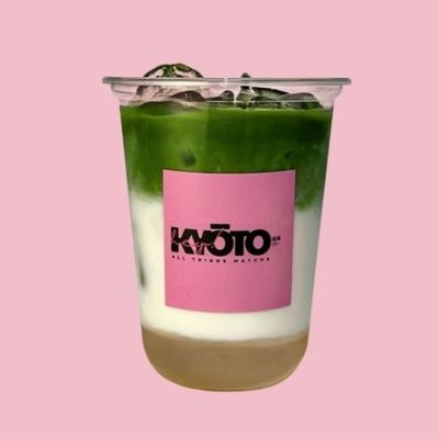Cubes Salted Honey Matcha Latte