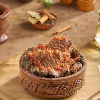 Oxtail Vine Leaves Casserole