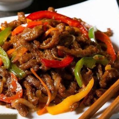 Beef with Szechuan sauce