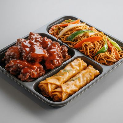 Sweet and sour beef combo
