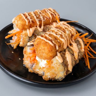 Fried Salmon Burrito