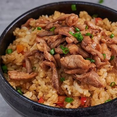 Fried rice with beef