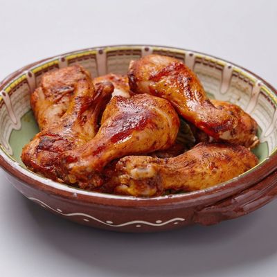 Barbecue Chicken with Blue Cheese Sauce