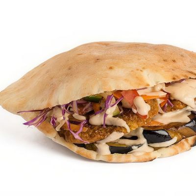 Taamia with Eggplant Sandwich