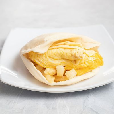 Fries With Omelette Sandwich
