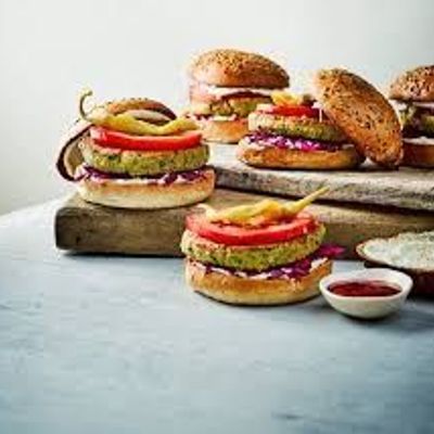 Falafel Burger Smoked Turkey
