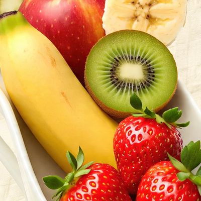 Fruit mix with spread