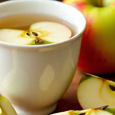 Apple cup with spread