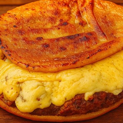 Hawawshi with Roumi cheese