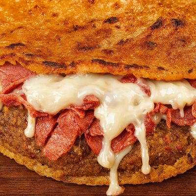 Pastrami Kiri Cheese Hawawshi