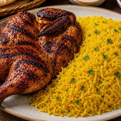 Half Grilled Chicken Meal
