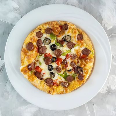 Oriental Sausage Pizza