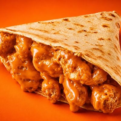 Spicy Buffalo Chicken Crepe.