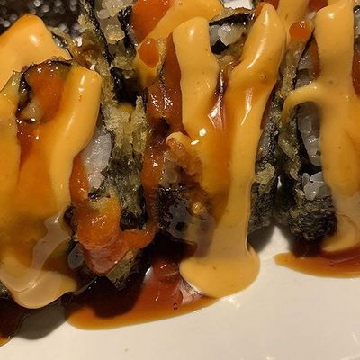 Fried volcano roll