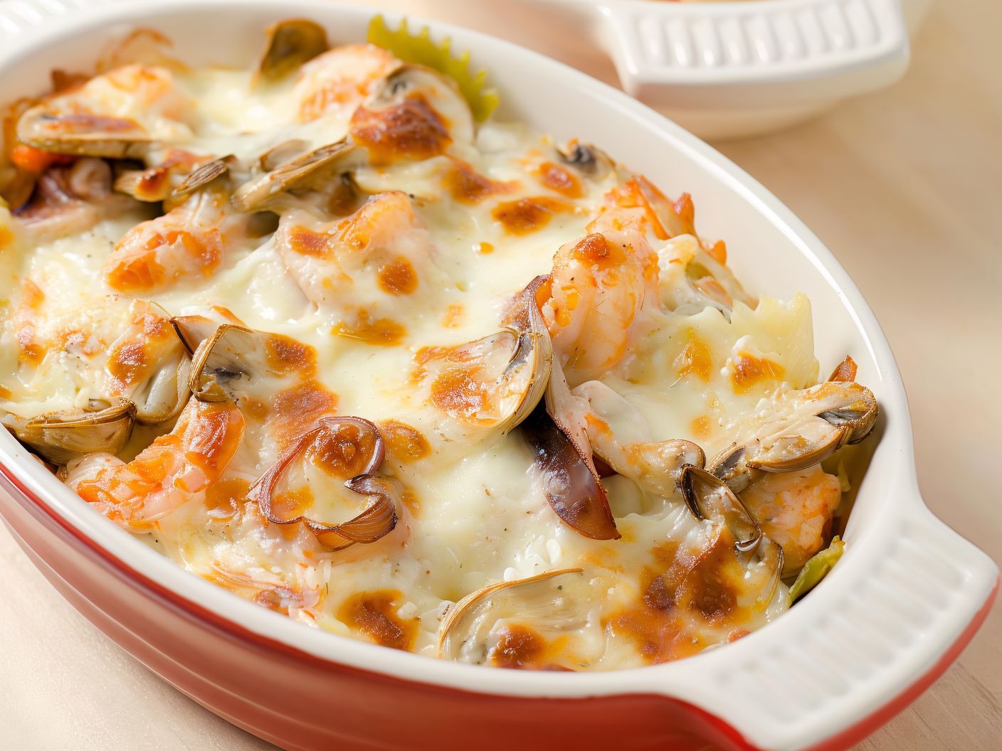 Oven Baked Pasta With Seafood