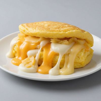 Mixed Cheese Omelet Sandwich