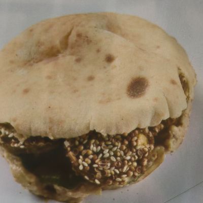 Taamia on Potatoes Sandwich