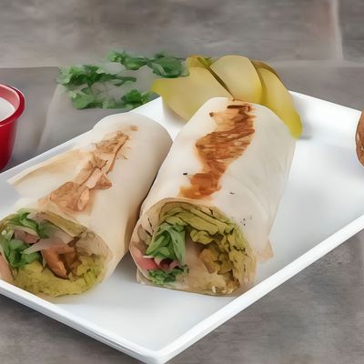 Syrian Pastrami Taamia Sandwich