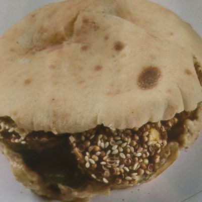 Falafel and Basturma Sandwich