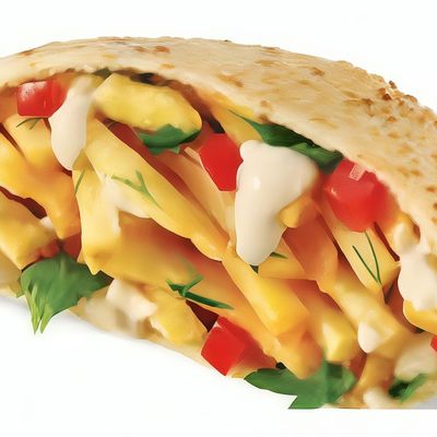 Potato On Cottage Cheese Sandwich