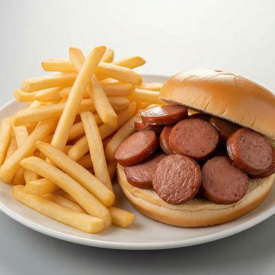 Potato Hot Dog Sandwich