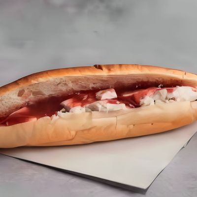 Jam with Qeshta Sandwich