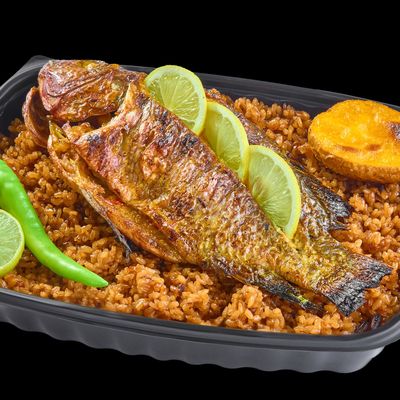 Tilapia Fish Meal With Oil And Lemon