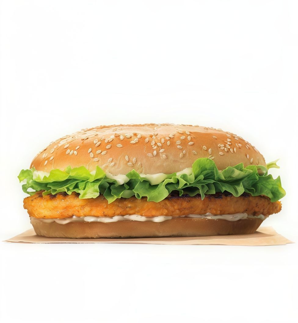 Boken Chicken Burger Sandwich