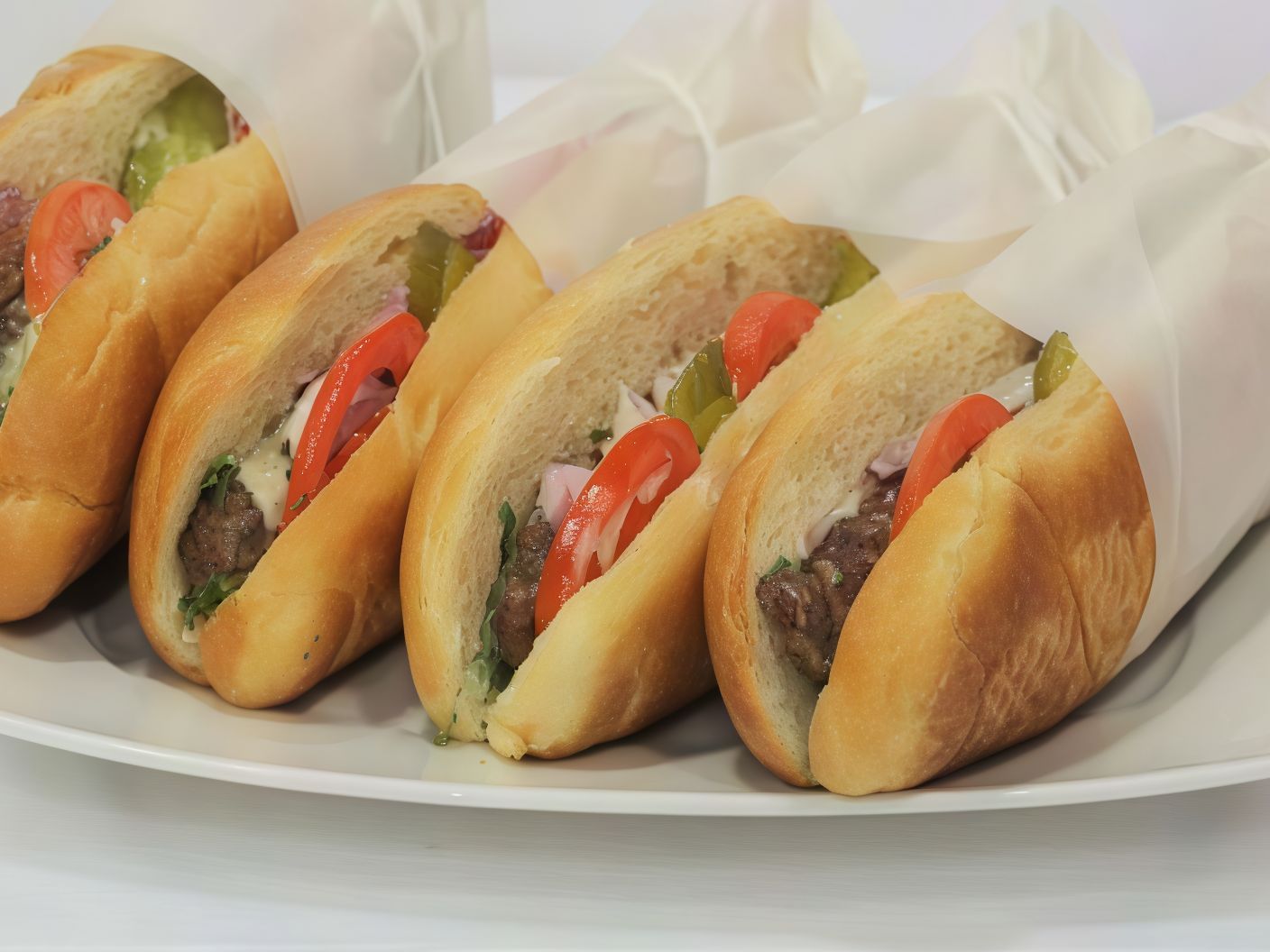 Foul With Ghee French Sandwich