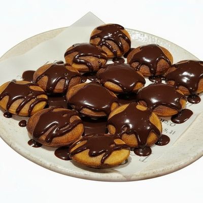 بان كيك صغير شوكولاتة داكنة