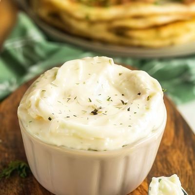 A Large Cup of Garlic Dip