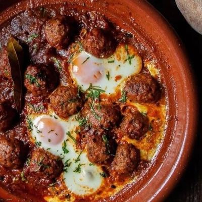Moroccan kofta with tomatoes