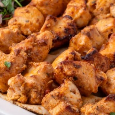 Half grilled chicken shish