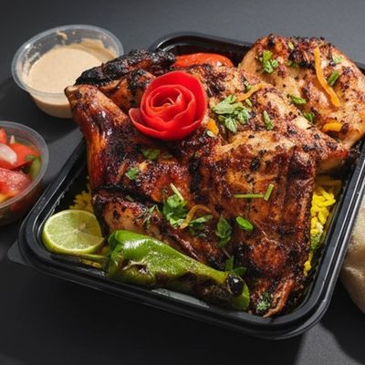 وجبة نصف دجاج مشوي