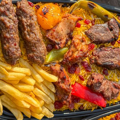 Mixed Meal on Charcoal