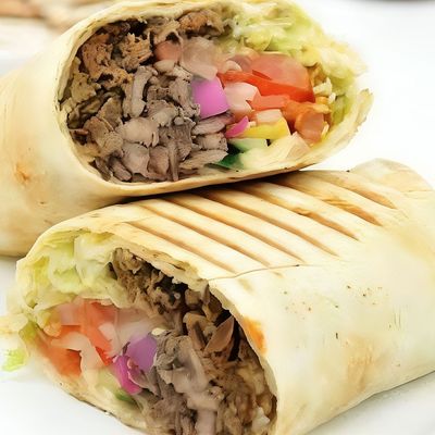 Large Syrian Meat Shawarma Sandwich