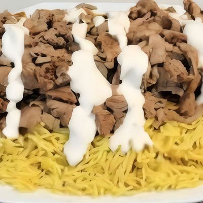 Large Shawarma Meat With Rice