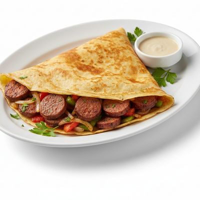 Sausage crepe