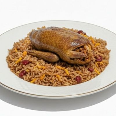 Pigeom Stuffed with freekeh