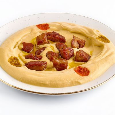 Hummus Salad with Meat