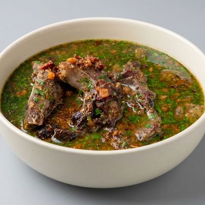 Molokhia with meat