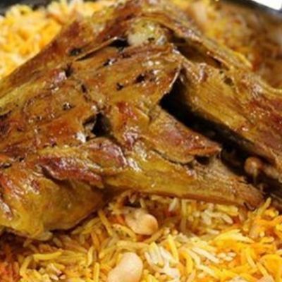 Quarter Haneed Goat with Rice