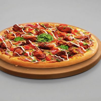 Italian pizza with meat