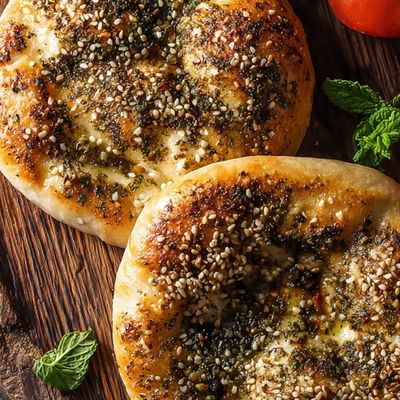 مناقيش زعتر لبنانية