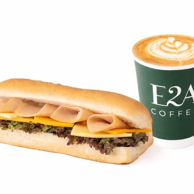 Sandwich with drink